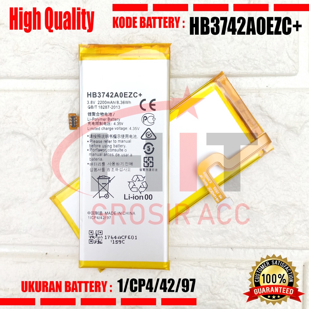 Baterai Battery For Huawei P8 LITE / P8 PLUS HB3742A0EZC+