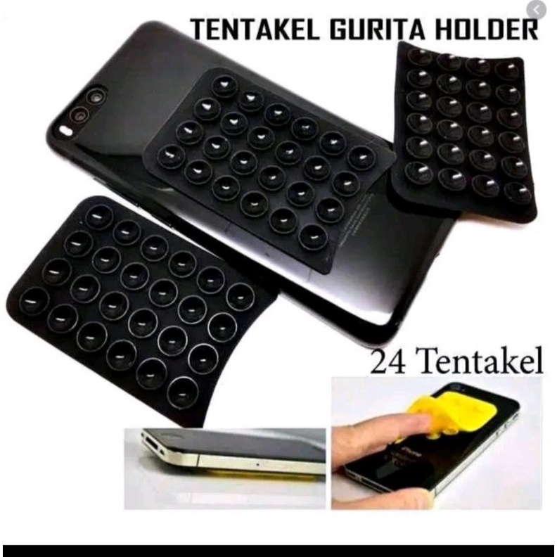 HOLDER HP TENTAKEL SILIKON KARET TEMPEL UNTUK GRAB GOJEK