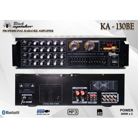 Amplifier Karaoke Black Spider KA - 130BE Baru (Power 300wattx2)