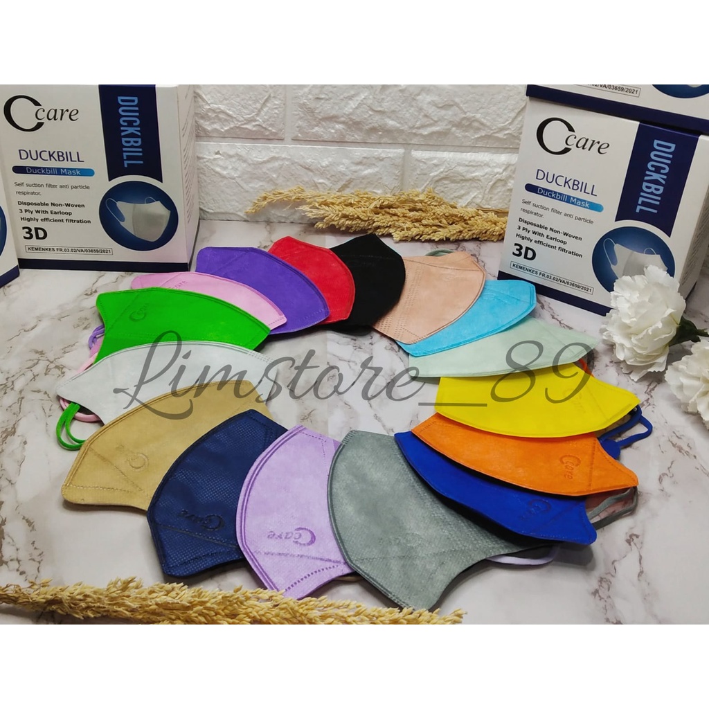 MASKER DUCKBILL / MASKER DUCKBILL CCARE WARNA / DUCKBILL C-CARE WARNA