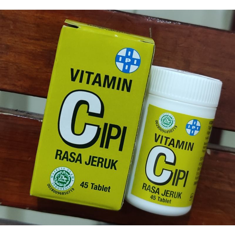 Vitamin C Ipi Botol 45 + 90 TABLET / Tablet Isap / Vitamin Anak / Dewasa / Rasa Jeruk