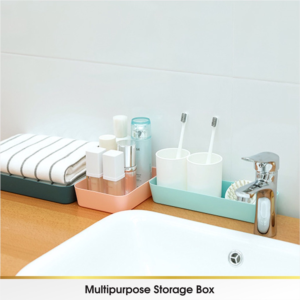 Rak Storage Drawer Kotak Pembatas Sekat Penyimpanan Laci Organizer Organiser Stationery Sendok Meja Dapur Kosmetik Sumpit Sendok Plastik