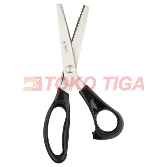 

Gunting Kain ZigZag / Zig-Zag / Gerigi / Pinking Shears Ukuran 9" - Tiga MM