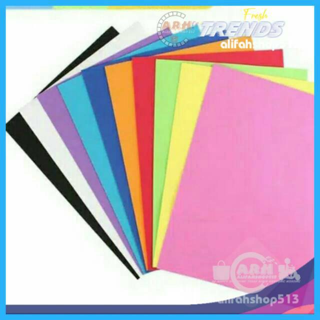 

Kertas HVS A4 warna spektra isi 50 lbr (mixed 10 warna random) paper 80gram