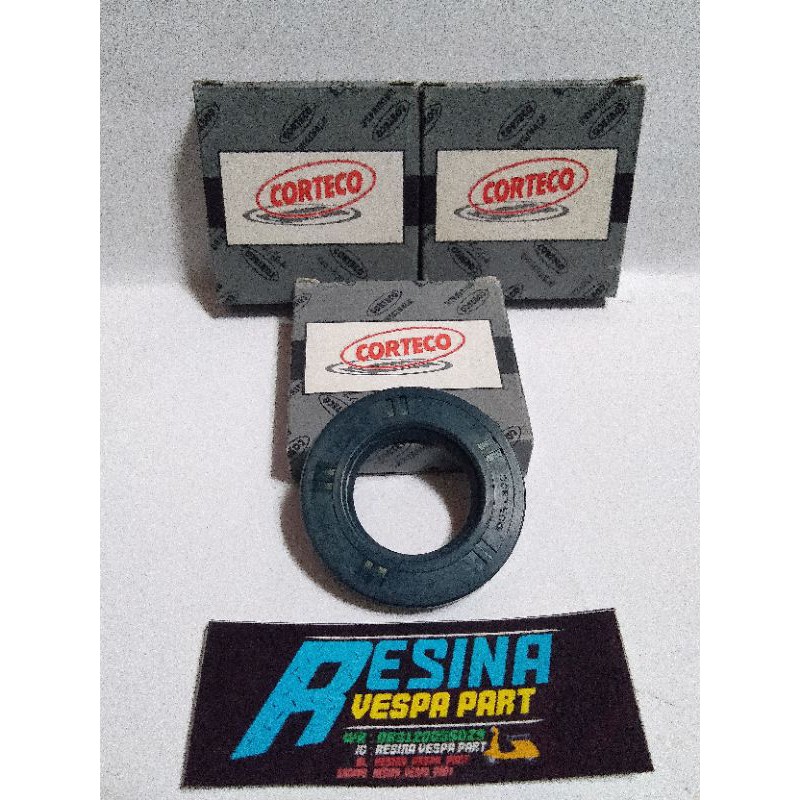 seal sil roda depan belakang vespa px super sprint px ps corteco aseli tebal ukuran 27