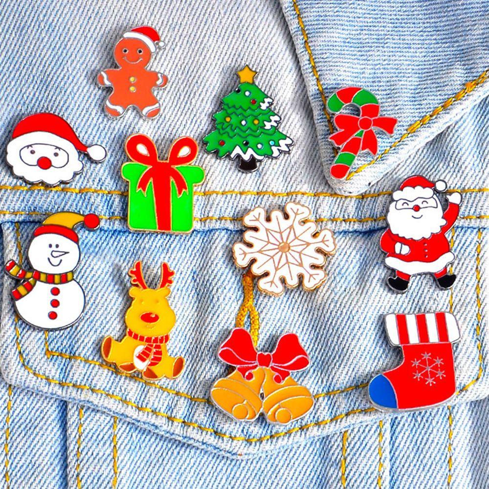 Agustina Wanita Bros Harian Desain Kartun Gingerbread Man Santa Claus Anak Laki-Laki Paduan Aksesoris Pakaian