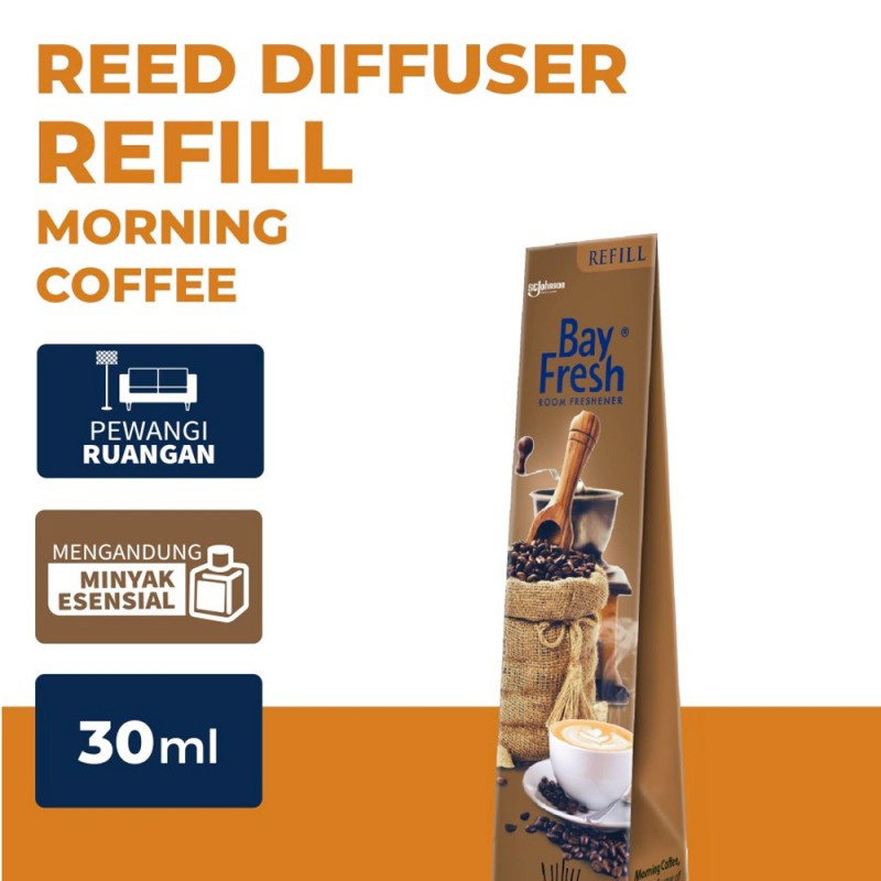 Bayfresh Reed Diffuser Refill Pengharum Ruangan 30 ml - Morning Coffee