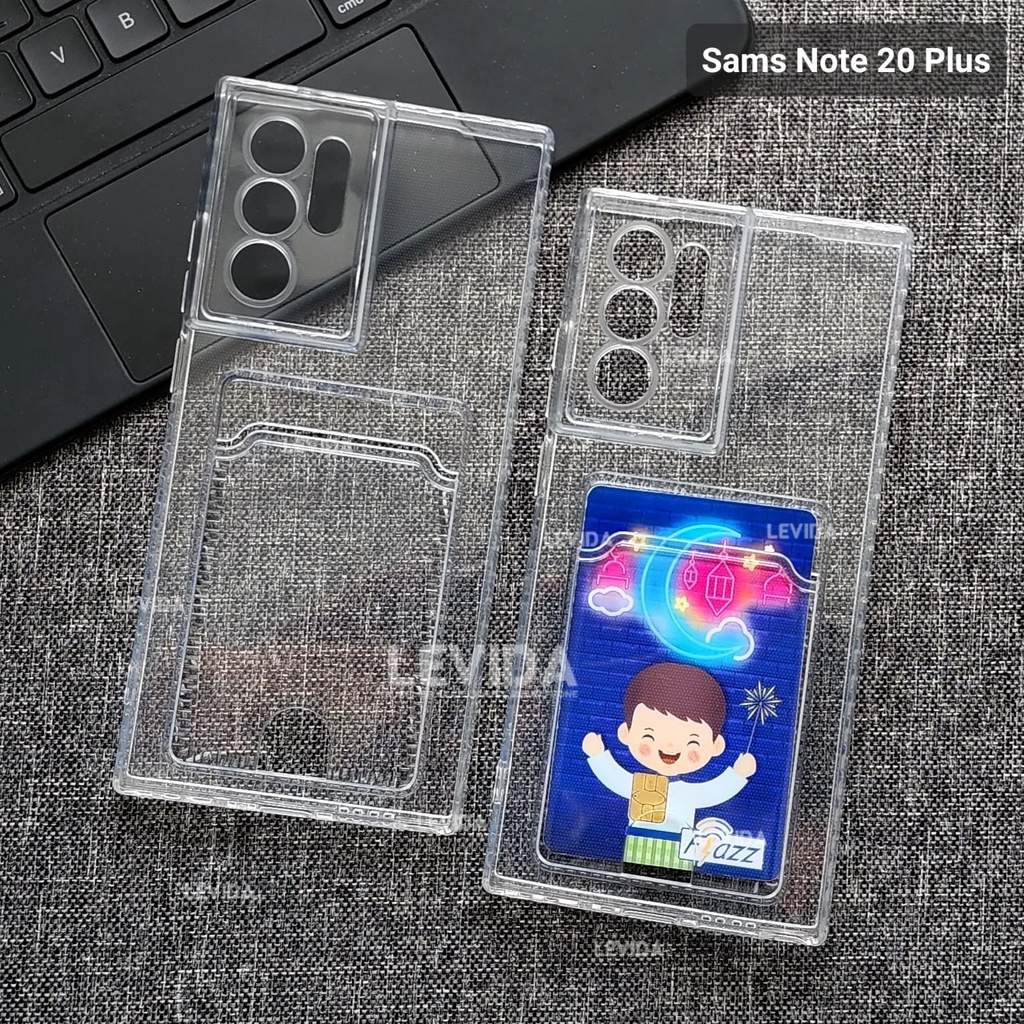 Case Slot Kartu / Card Case Bening Samsung A72 Samsung J2 Prime Samsung M53 5G Samsung Note 20 Plus 