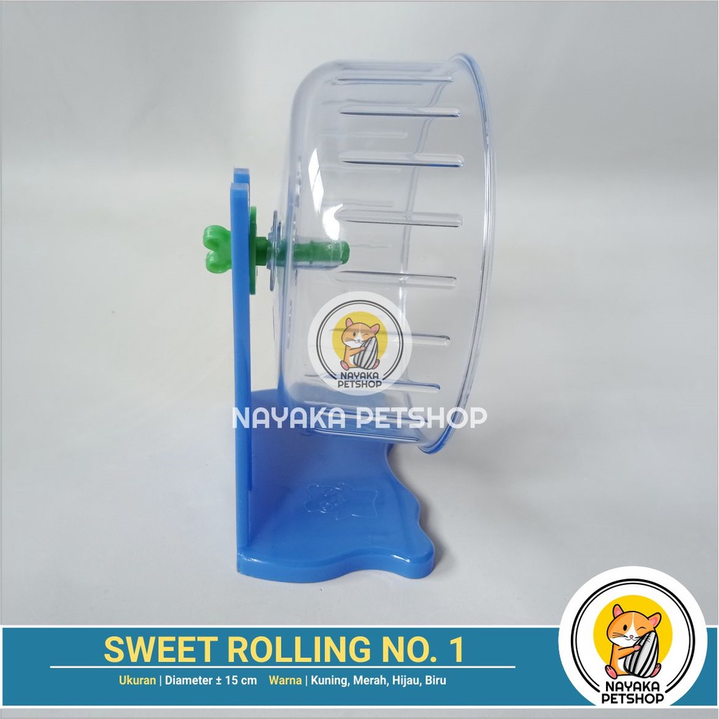 Sweet Rolling No. 1 Hamster Jogging Ball Mainan Bola Roda Wheel Kincir Putar Hewan