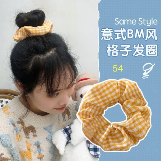 Ikat Rambut Ponytail Korea Bahan Satin Karet Elastis Gaya Korea Untuk Wanita/scrunchie