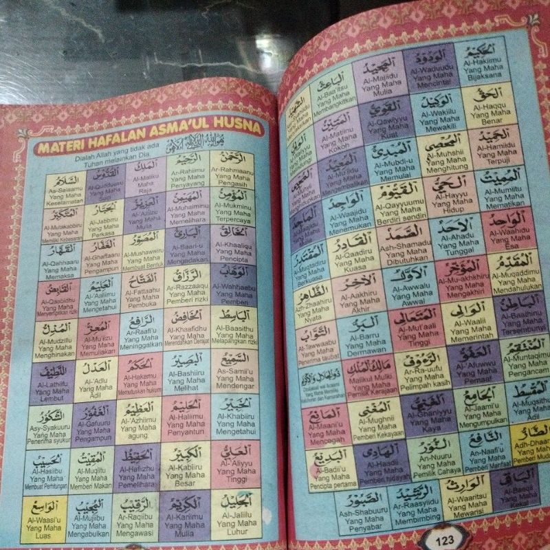 buku meteri hafalan shalat do'a,hadits dan juz'amma perkata(15×25cm)