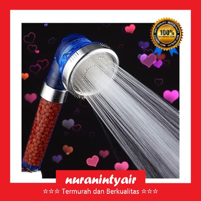 JET Shower Tekanan Tinggi Filter Aerator 3 Mode Head Ion SPA Ionizer