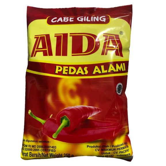 

Bubuk Cabe Giling Aida Kemasan 250gr