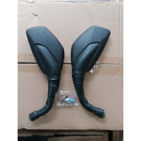 Spion Motor Variasi Model Pulsar Motif Karbon Motor Honda Dan Yamaha Free Sambungan Spion Merek Msx Cocok Untuk Motor Nmax Aerox Lexi Pcx Vario Mio Scoopy Vixion Tiger Megapro