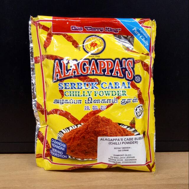 

ALAGAPPA CHILLI POWDER | SERBUK CABAI 100GR