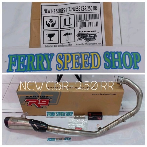 Jual knalpot r9 h2 cbr 250 rr new knalpot r9 h2 stainless cbr 250 rr new knalpot r9 cbr 250 rr new h