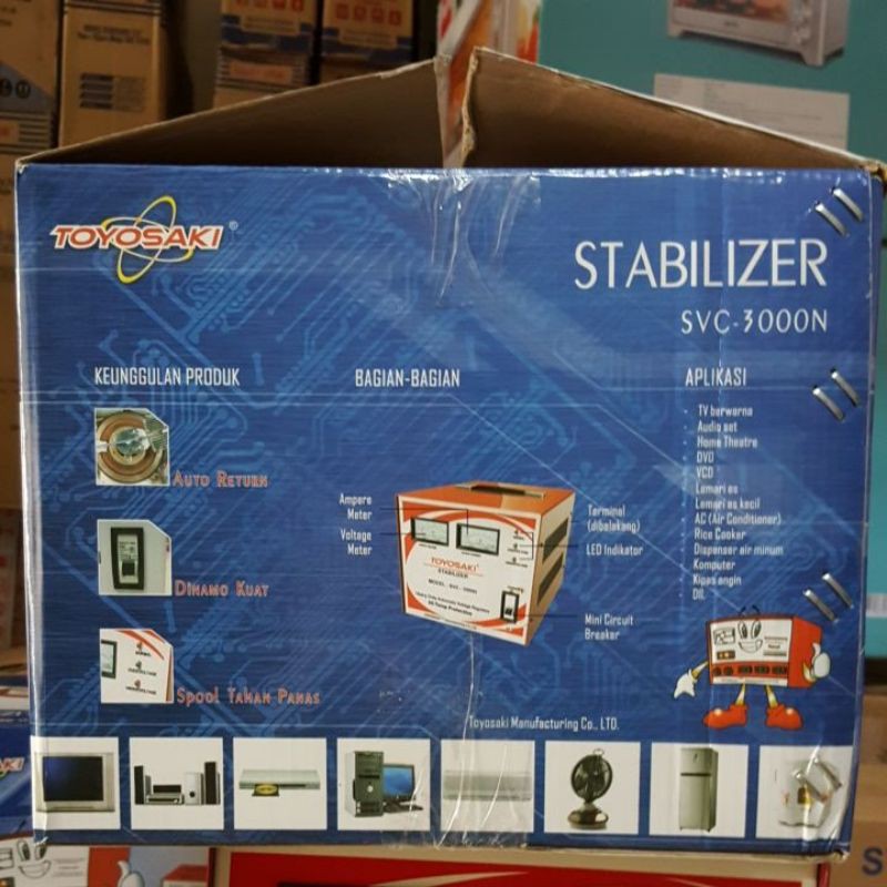 Stabilizer TOYOSAKI 3000Watt BEST QUALITY Model SVC-3000N