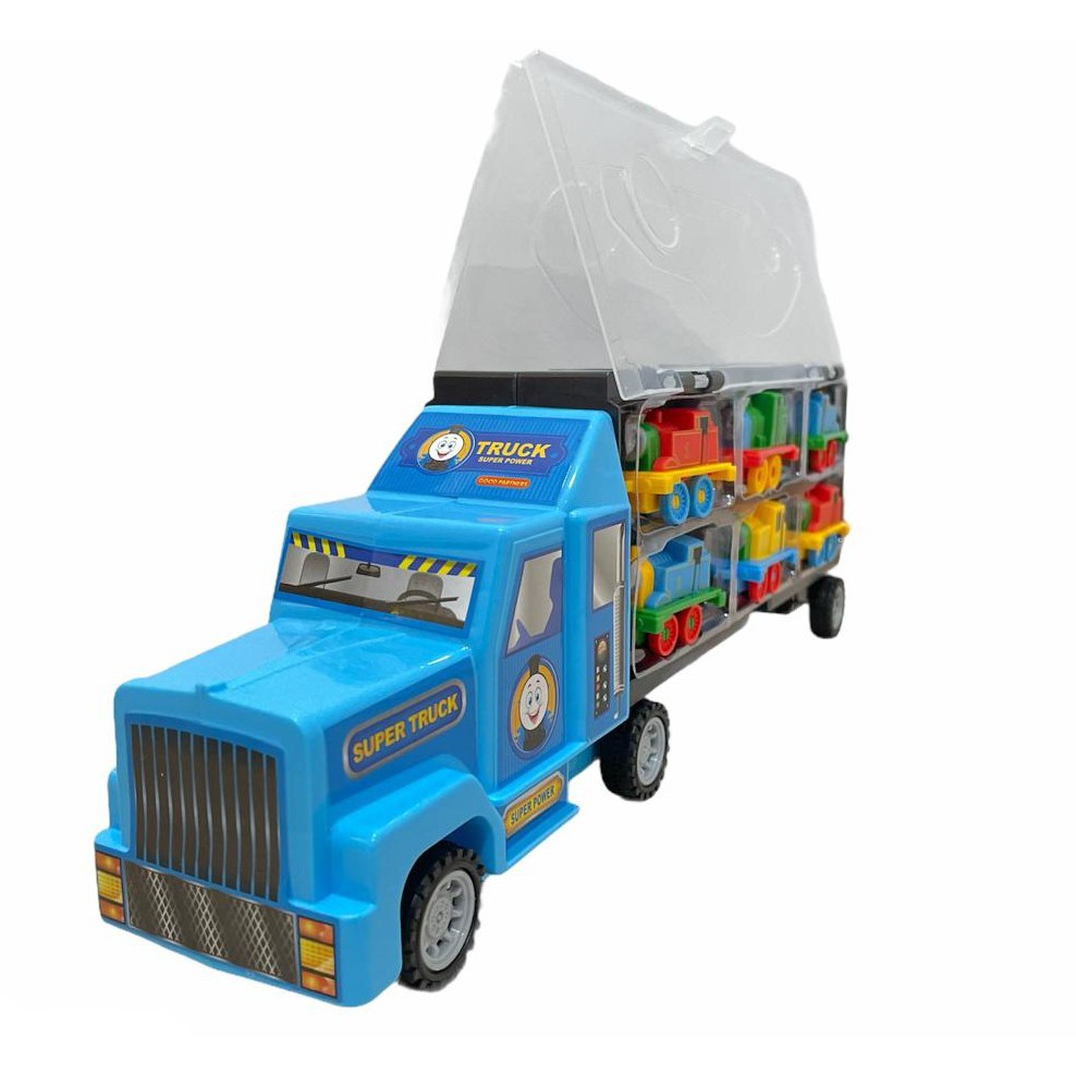Mainan Mobil Track Set Isi 6pcs Truck Combination Tho mas Train Container New Train Tho mas Isi 6 Pcs Mainan Anak