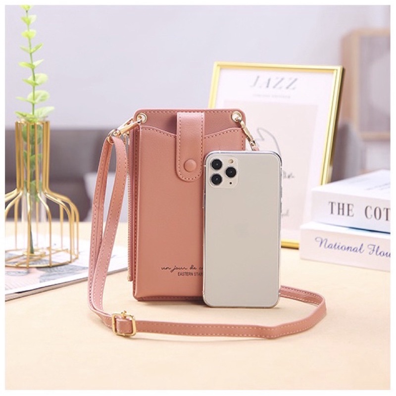 Tas Selempang Kulit Wanita Dompet Hp Cewek Tas Multifungsi Mini Bag Slingbag FY C293-1