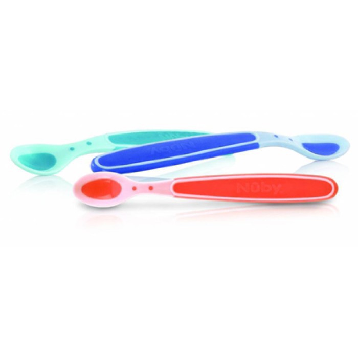 Nuby Hot Safe Spoons - Sendok Sensor Panas