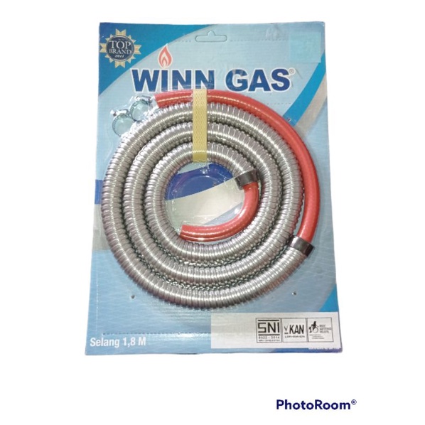 Winn Gas , SF , Win Gas , Selang fleksibel  ,  Regulator, kompor , premium  1.8 Meter