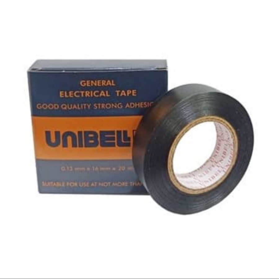

Isolasi listrik / isolasi tape listrik / solatape listrik Merk UNIBEL
