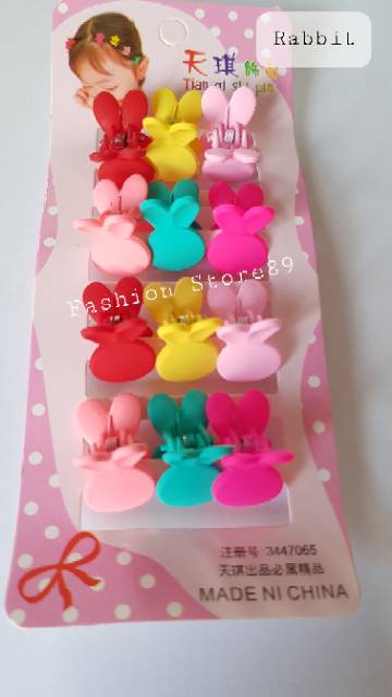 SIAP Kirim / Ready stok Import Jepitan poni anak isi 12pcs