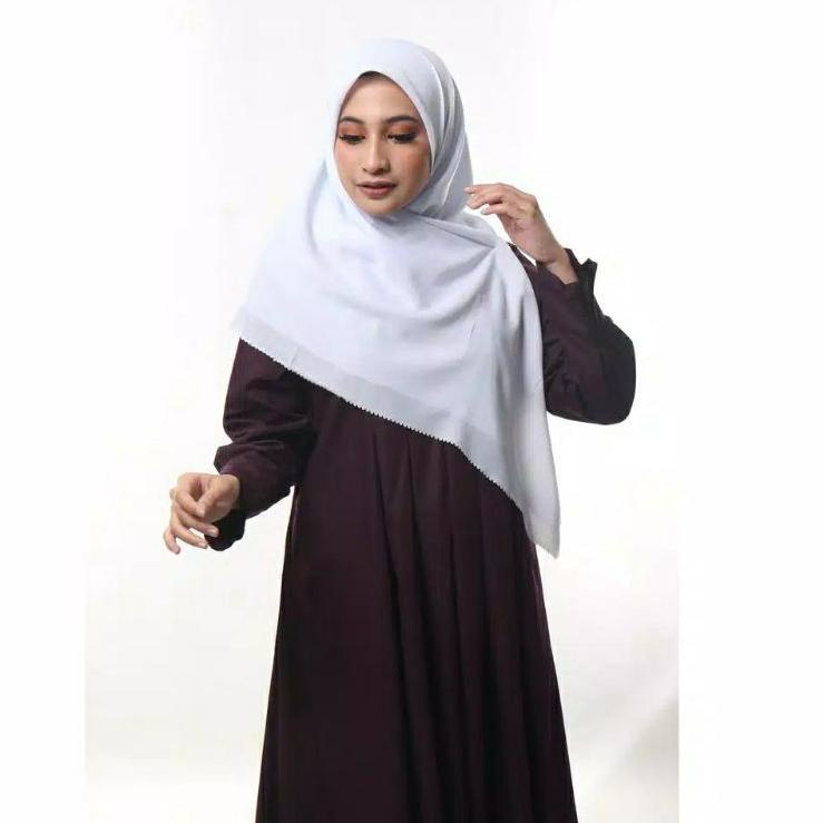 King of Sale JUF✈251 Umama Scarf - Hijab Segi Empat Polos Voila Lc (Satuan)ﭢ ,.,.