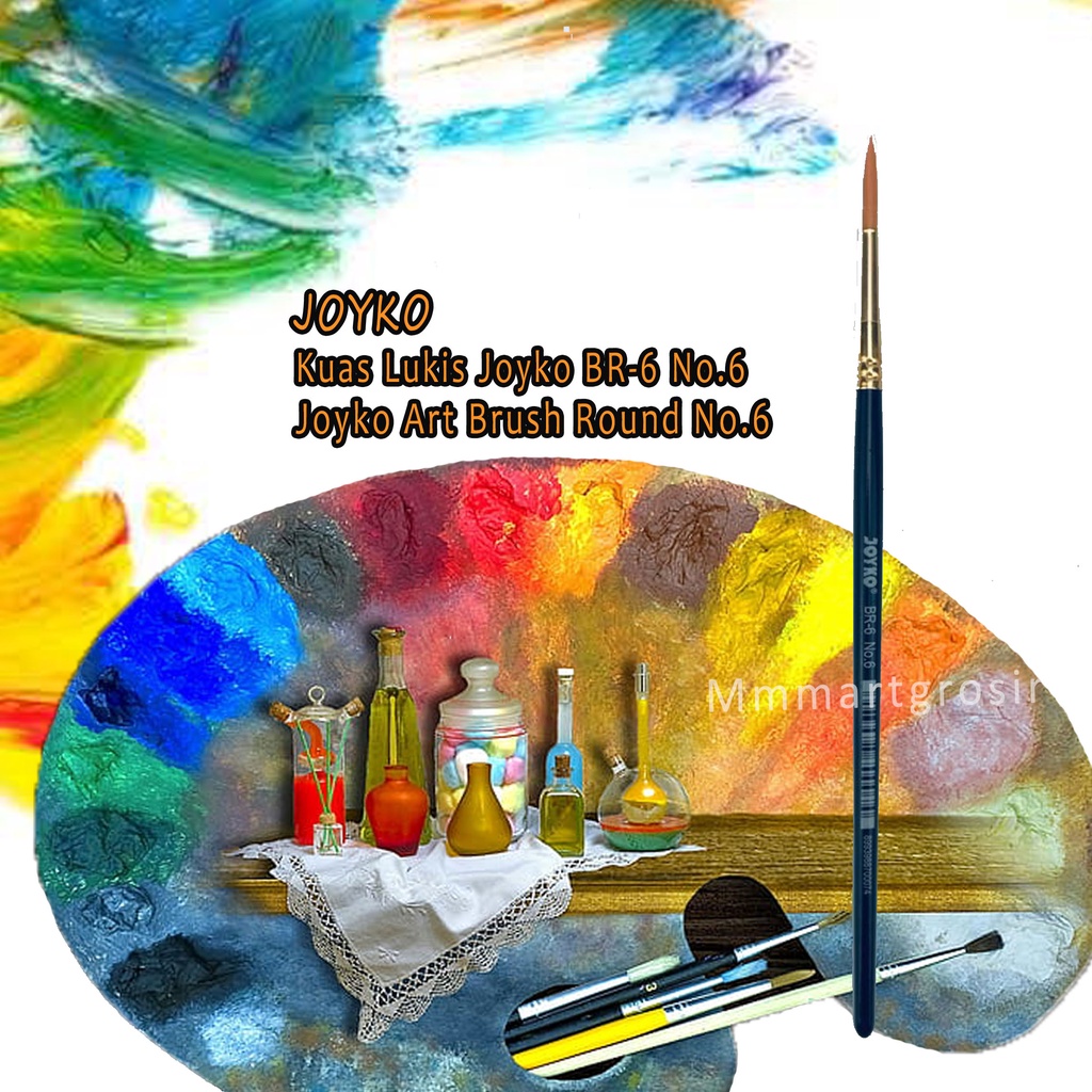 Joyko / Kuas Lukis BR6 No.6 / joyko Art Brush Round No.6