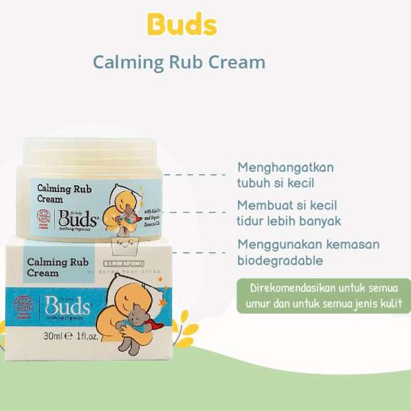 *FRAULEINCO* Buds Organics - Calming Rub Cream 30ml