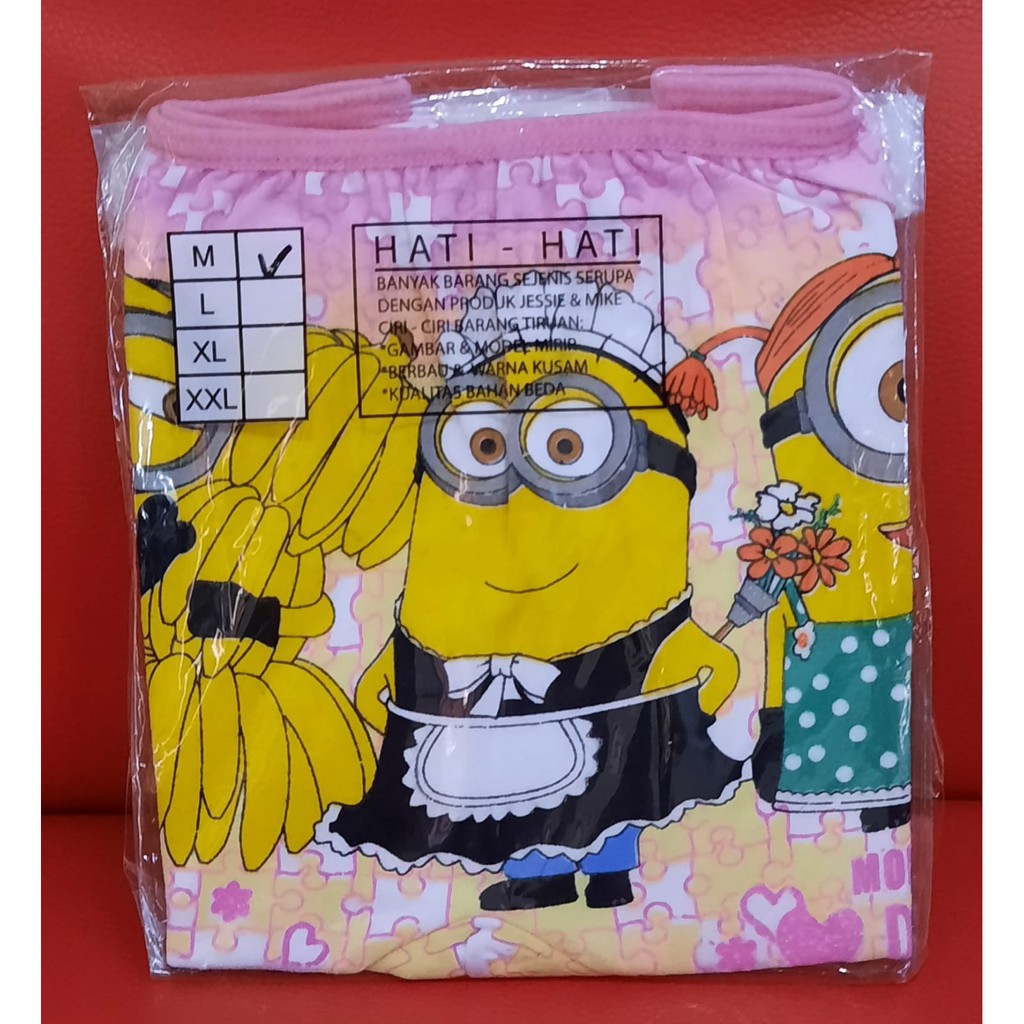 NEXToserba99 || CELANA DALAM ANAK CEWE SHORT PANTS KARAKTER || MINION || JESSIE&MIKE