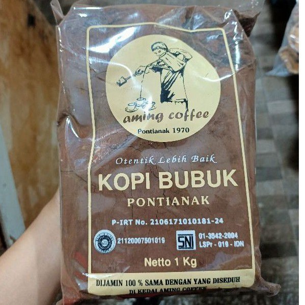 

1KG KOPI AMING / AMING COFFEE Kopi BUBUK Legendaris Khas Pontianak, Kopi Bubuk Kemasan,Kopi Robusta