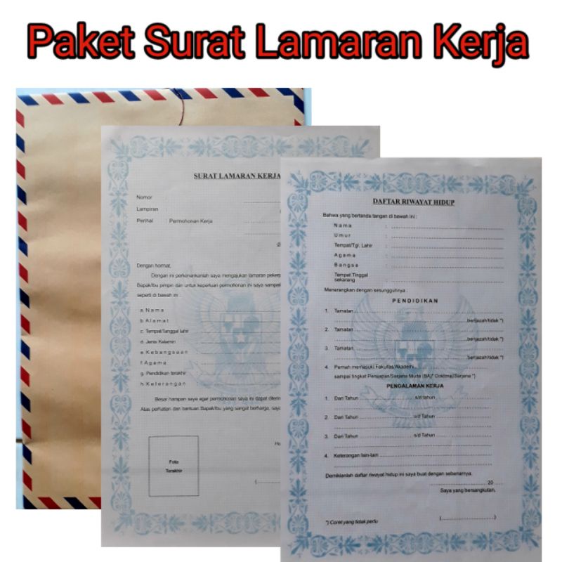 

Amplop Surat Lamaran Kerja Paketan