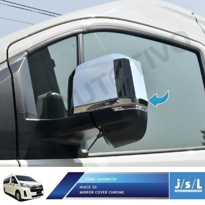 JSL Mirror Cover Spion Hiace 2020 Spion Cover Chrome AUTOT11 Diminati Banget