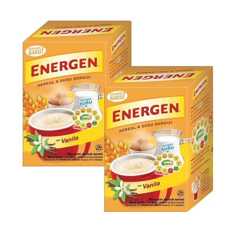 

ENERGEN SEREAL SUSU BOX ISI 5 X 29 GR MINUMAN SERBUK SEREAL CEREAL INSTAN