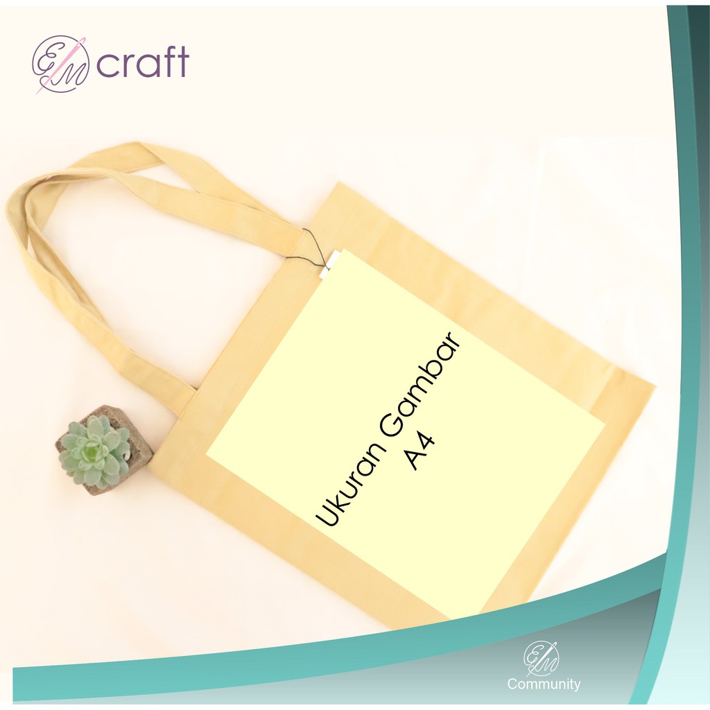 

CETAK TOTE BAG CUSTOM UKURAN A4 / A5 DESIGN SENDIRI