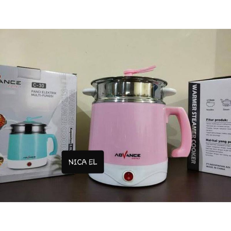 Advance Panci Listrik 2 Liter / Warmer Steamer Cooker C-30