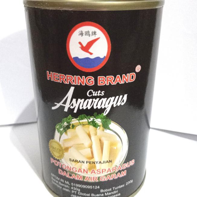 

Paling Diminati..>194NF ASPARAGUS PENDEK CUT ASPARAGUS KALENG HERRING BRAND 430