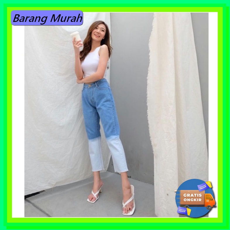 Celana Jeans Wanita Panjang Basic / Celana Levis Wanita Kekinian  SK716 Myredo - Celana Boyfriend