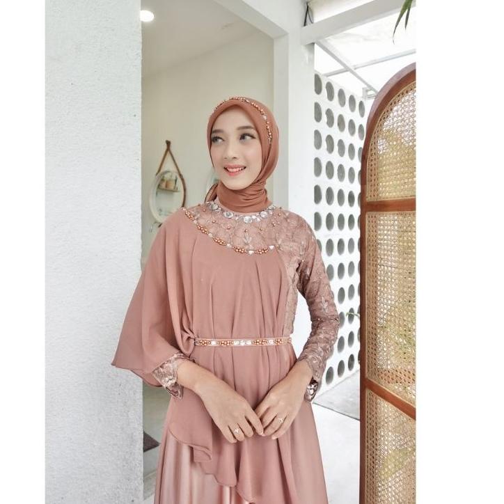 Harga Termurah GAMIS 10 LOOK TRENDING ( READY JUMBO ) GAMIS PESTA TERBARU / GAMIS BRUKAT TERBARU 202