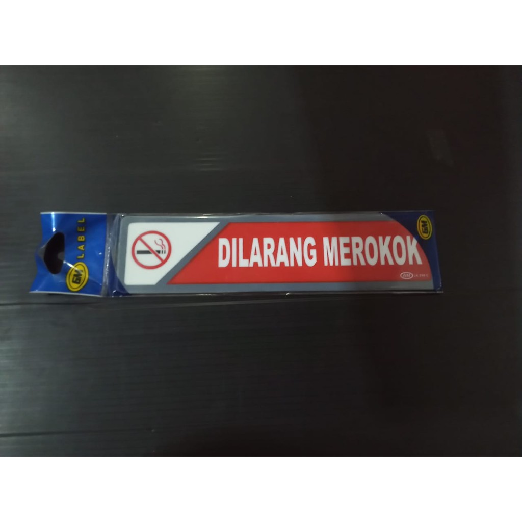 

Label GM Dilarang Merokok/Label Dilarang Merokok 20x5 cm