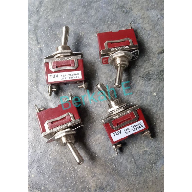 Saklar Switch On/Off Toggle 15A-250VAC / 20A-125VAC 2 Pin