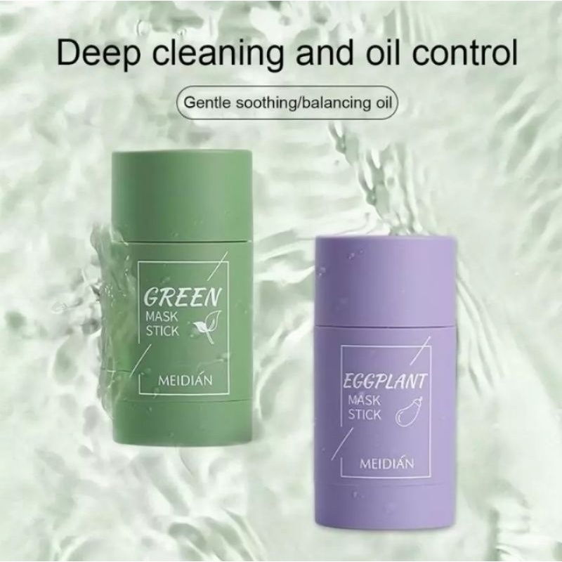 Meidian Greentea Eggplant Mask Stick Masker Penghilang Komedo Original