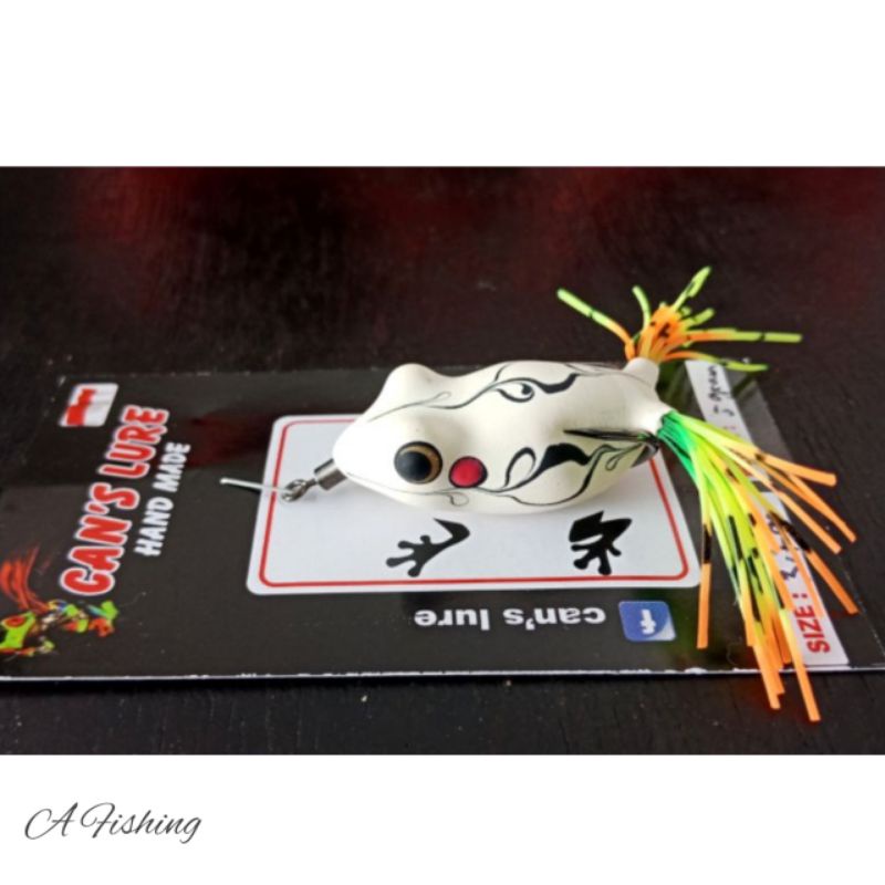 SOFT FROG SKIR 4CM HOOK 1/0 KENZI BLACK NIKEL CANS LURE