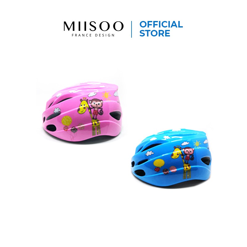 MIISOO Helm Sepeda anak Motif Cartoon Cycling Gunung Helmet Pelindung Kepala Anak Bike