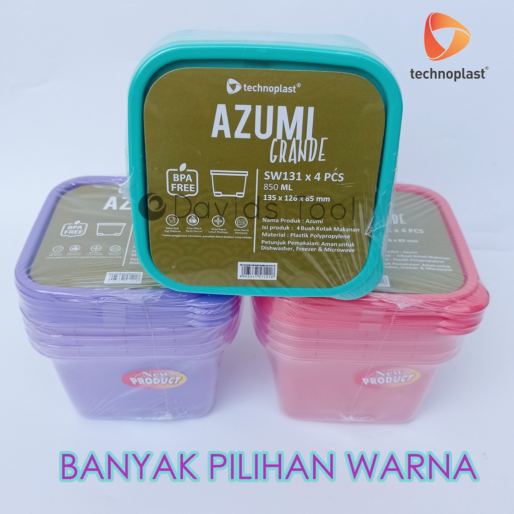 Kotak Makanan Toples Kulkas Set Plastik Food Container Azumi Grande