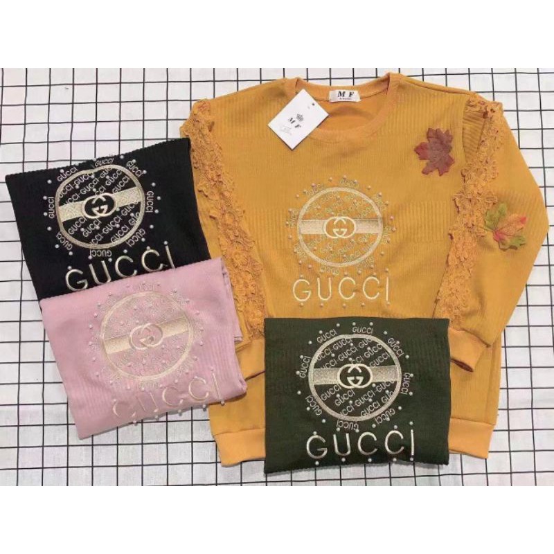 Atasan Rajut Import motif tangan renda 0853