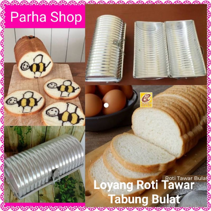 Loyang Roti Tawar Tabung Alumunium