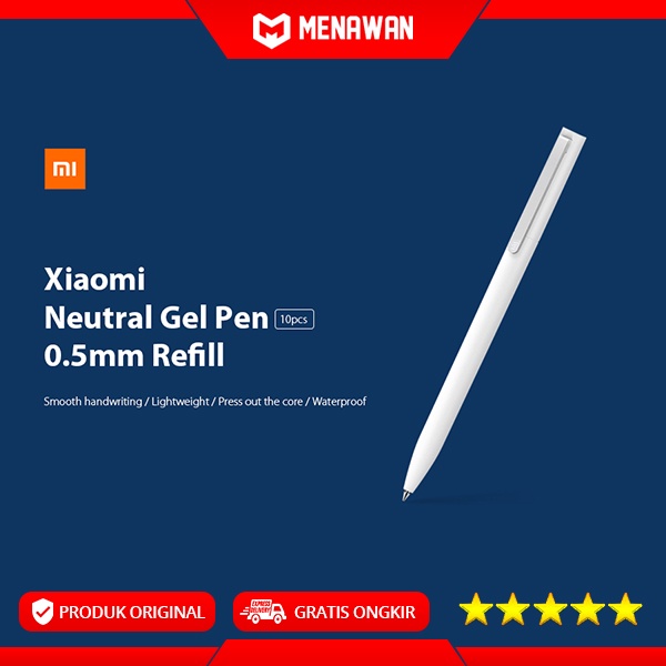 Xiaomi Mi Neutral Gel Pen Mikuni Ink Gel Japan Pulpen Pena Pack 10 Pcs