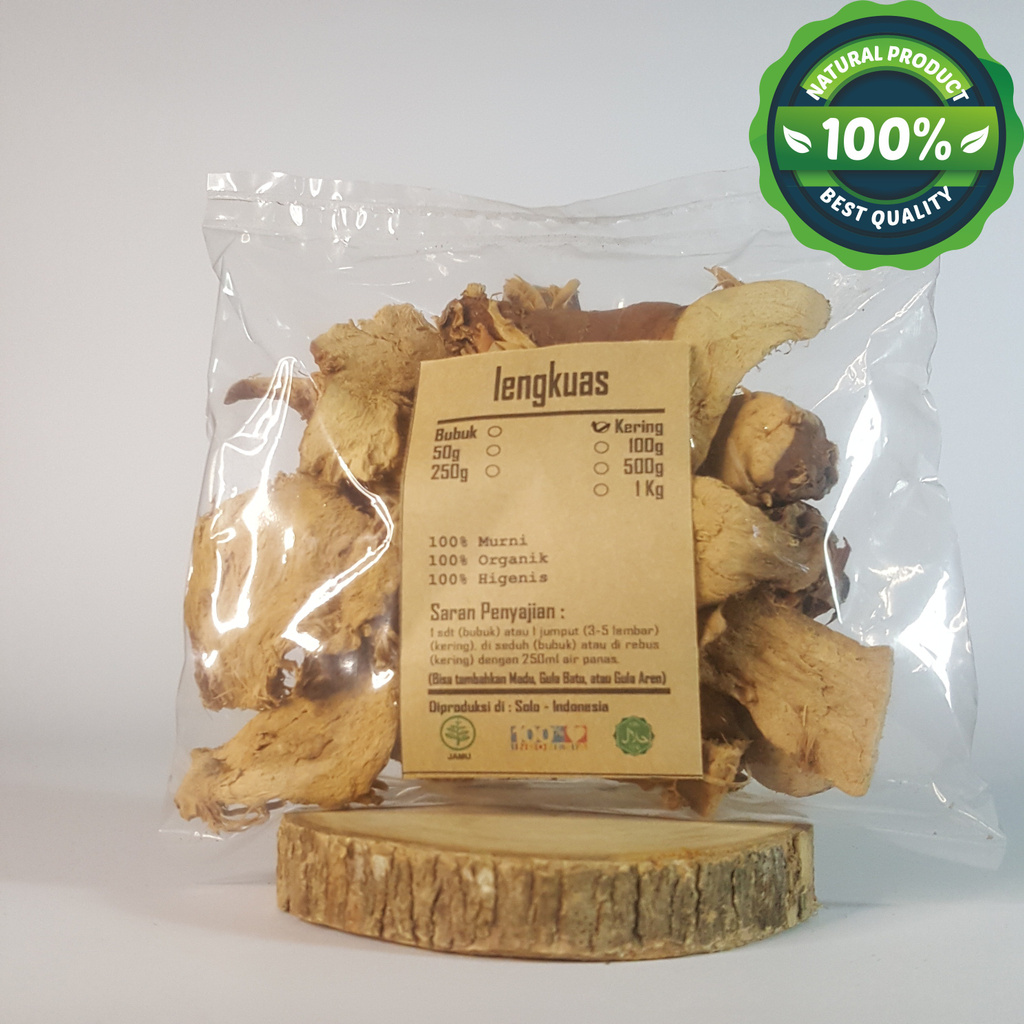 

LENGKUAS / LAOS IRIS KERING 250 GRAM - Alpinia Galanga - MURNI -